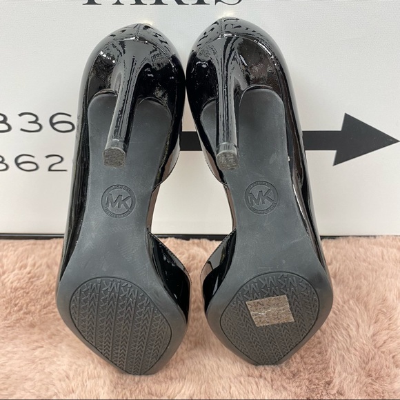 Michael Kors MK Black Patent Leather Heels (Size 8.5) - Authentic - Picture 8 of 11
